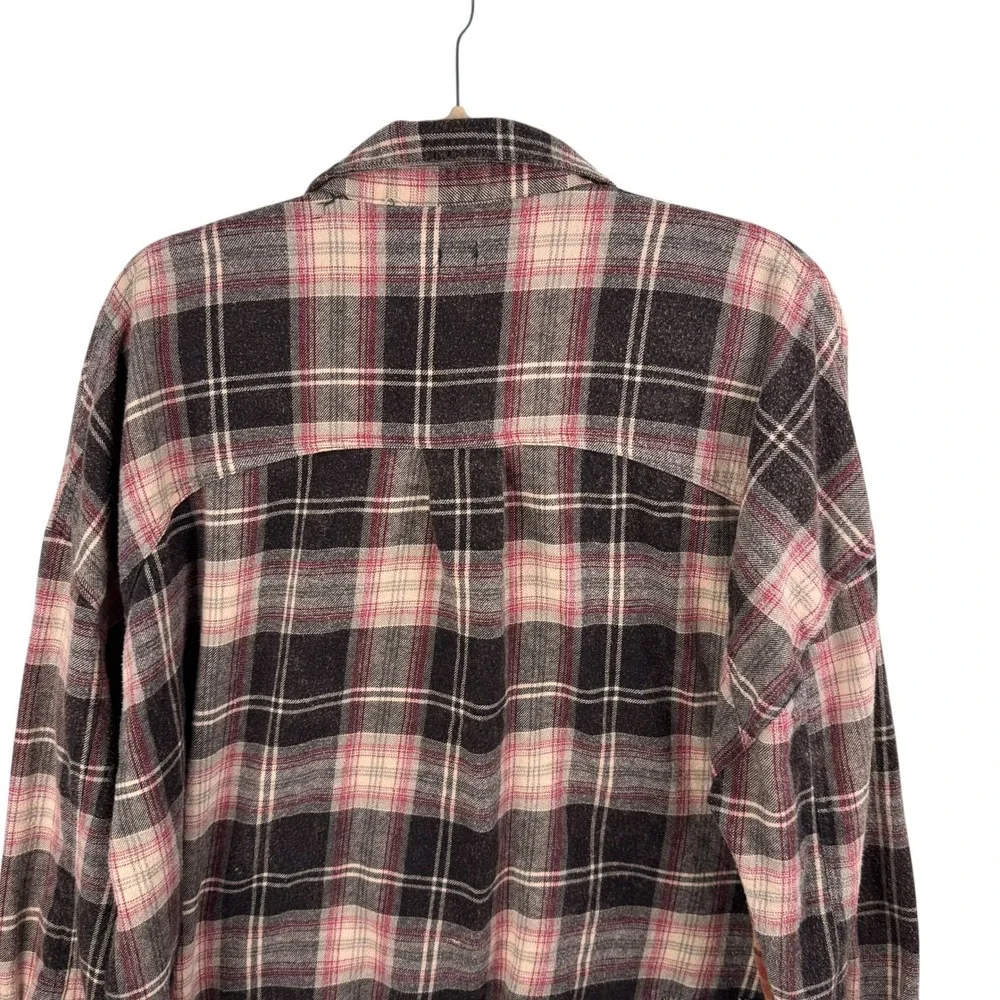 BDG Urban Outfitters Patchwork Plaid Flannel Button‎ Down Shirt Medium Festival - Picture 7 of 12